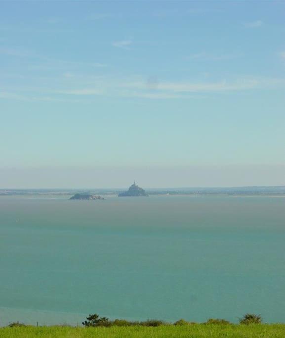 Maison Vue Sur Le Mont Saint Michel Et Sa Baie Champeaux Exteriér fotografie